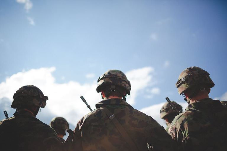 Einmarsch an der Glarner Landsgemeinde 2014.